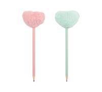 crelando® Carnet avec couverture peluche (stylos cœur)