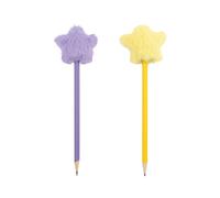 crelando® Carnet avec couverture peluche (stylos étoile)