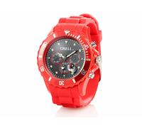 Crell Montre multifonction Look Chrono - Rouge
