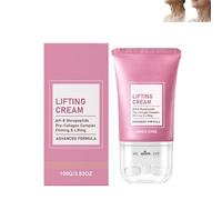 Crema Lifting con Péptidos y Rodillo, Hidratante Reafirmante Antiedad para Rostro y Cuello, Hidratante Suavizante, con Hidratación Profunda y Retención de Humedad, 100 g