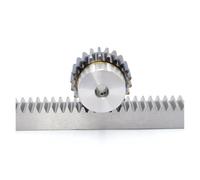 crémaillère à dents droite 1 pièces 1Mod 45 dents engrenage crémaillère et pignon en acier 20x20x500mm avec Options de trou d'alésage 6/8/10/12mm for le travail des métaux(8mm Hole 45T Gear)
