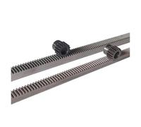 crémaillère à dents droite 1Mod 12x12x500mm crémaillère de haute précision en acier + 25 dents pignon 30 support cnc mod 1(19x26-6x6.35,25Teeth)
