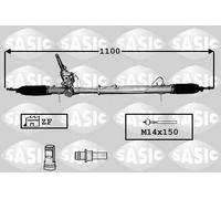 Crémaillère de direction hydraulique 7170046 SASIC pour CITROËN C5 III