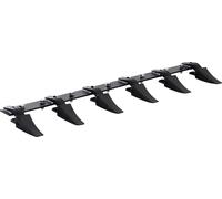 Crémaillère de godet VEVOR, 120 cm, godet de tracteur haute performance, rail 6 dents pour chargeuse, tracteur, chargeuse compacte, capacité de charge 2000 kg, design à visser, pour une excavation eff