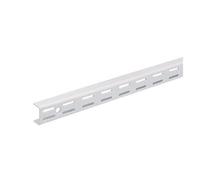 Crémaillère double blanche BOURG - 128 cm - P-CR2128B