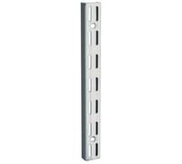Crémaillère double en acier - entraxe 32 mm - Décor:Blanc - Longueur:2060 mm - ELEMENT SYSTEM