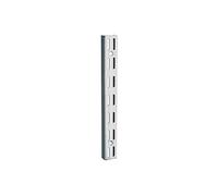 Crémaillère double en acier - entraxe 32 mm - Décor : Gris aluminium - Longueur : 950 mm - RAL : 9006 - ELEMENT SYSTEM