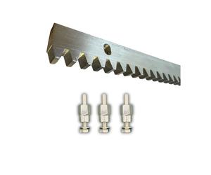 Crémaillère en acier (30 mm x 12 mm x 1 m) avec entretoise à visser