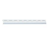 Crémaillère - Plum - Double - Longueur 1,44 m - Peinture époxy blanche - Perforation 32 mm