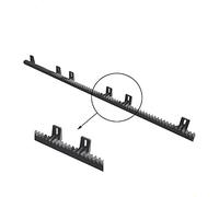 Crémaillère polyamide 1020 renforcée pour portail coulissant 6 fixations