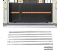 Crémaillère pour Kit Motorisation de Portail Coulissant - 6x 1000 MM, avec Set des Vis, en Acier Galvanisé (Revêtement de Zinc) - Crémaillère pour Ouvre-Porte Automatique
