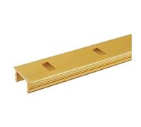 Crémaillères aluminium Nellière - pose à recouvrement à entailler - finition alu argent - à l'unité