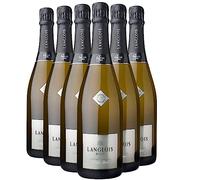 Crémant de Loire Brut Réserve - Blanc - Langlois-Château - Vin Blanc du Val de Loire (6x75cl) Effervescent