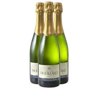Crémant du Jura Brut - Blanc - Domaine Jean-Luc Mouillard - Vin Blanc du Jura (3x75cl) Effervescent
