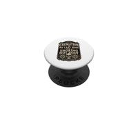 Cremation is My Last Hope Sarcastic Citation Morbide Comédie PopSockets PopGrip Adhésif