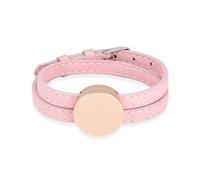 Crémation pour Cendres Rose Médaillon Rond en Cuir réglable Urne commémorative personnalisée Bijoux-Rose