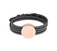 Crémation pour Cendres Rose Médaillon Rond en Cuir réglable Urne commémorative personnalisée Bijoux-Rose