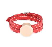 Crémation pour Cendres Rose Médaillon Rond en Cuir réglable Urne commémorative personnalisée Bijoux-Rose