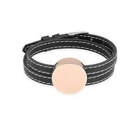 Crémation pour Cendres Rose Médaillon Rond en Cuir réglable Urne commémorative personnalisée Bijoux-Rouge