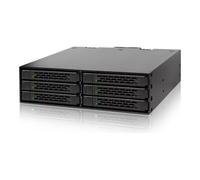 Icy Dock Boîtier de disques MB996SP-6SB 6x 2,5'' SATA 6 Gbit/s Noir Ventilateur 40 mm LED