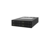 Cremax ToughArmor MB994SP-4SB-1 - Compartiment pour lecteur de support de stockage - SATA 6Gb/s - SATA 6Gb/s - noir mat