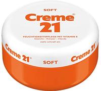 Creme 21 SOFT Crème hydratante 250 ml avec vitamine E | Crème pour les mains | Crème pour le visage | Convient aux végétaliens | Sans micro plastique, parabènes, silicones, paraffines