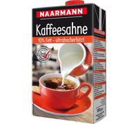 Crème à café Naarmann 10 % de matières grasses traitées thermiquement crémeuse 1000ml