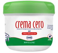 Creme a couches Crema Cero pour bebe avec de l'oxyde de zinc et de l'aloe vera - Creme de couches a haute resistance pour un soulagement rapide e
