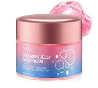 Crème à la Gelée de Collagène avec Collagène Hydrolysé et Niacinamide,Skincare Coréenne Collagen Jelly Cream Peau lumineuse,Apporte élasticité et Effets Hydratants,Réduit les Ridules et le Teint Terne