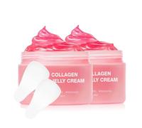 Crème à la gelée de collagène, crème anti-âge pour le visage au collagène, réduit les ridules et le teint terne, révèle et raffermit la peau 24 heures, convient à tous les types de peau