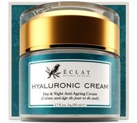Crème à l'acide hyaluronique biologique - 3X PLUS EFFICACE avec 2% d'AH - Crème hydratante anti-âge + Rétinol Hydrate et raffermit jour et nuit - VEGAN/DÉVELOPPÉ PAR UN DERMATOLOGUE
