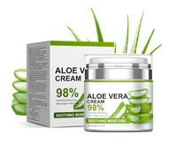 Crème à l'aloe vera bio 98% - Hydratant visage et corps multi-usages | Plus de 230 nutriments pour hydrater, apaiser et revitaliser la peau
