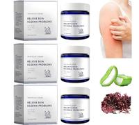 Crème à l'eczéma et à la mousse de mer, crème apaisante naturelle pour l'eczéma, crème apaisante pour le visage, crème naturelle pour le visage Lotion pour le corps, pour peaux sensibles et sèches Pea