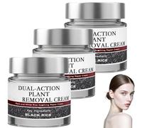 Crème à l'essence réparatrice pour la peau de riz noir, crème pour le visage raffermissante et hydratante avancée, raffermissante et rides, formule nourrissante en profondeur (3 Pcs)