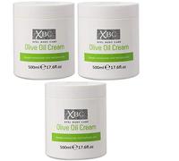 Crème à l'huile d'olive Xpel XBC (3 x 500 ml) Grand pot hydrate et hydrate en profondeur