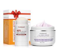 Crème à l'urée 40% crème à l'urée 42% plus 2% acide salicylique force maximale pour les pieds talons craquelés pieds genoux coudes kit de soins des pieds pour voyage et maison Crèmes pour les pieds