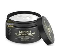 Crème à Raser - 250g - Creme a Raser Homme de Luxe de Grande Taille - Mousse à Raser Riche pour Une Expérience de Rasage Protectrice, Lisse et Hydratante - Bois de Santal