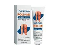 Crème à rouler pour le drainage lymphatique soulagement de l'enflure, soulagement de l'œdème pour les jambes et les pieds, crème de soin des jambes pour tous les types de peau (1 pcs)