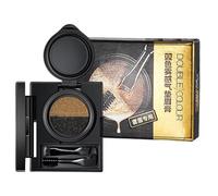 Crème à sourcils, pommade à sourcils - Kit de tampons multi-usages pour sourcils et yeux - Tampon à sourcils pour femme - Imperméable et résistant aux taches - Avec pinceau à double tête pour le