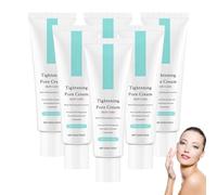CrèMe Affinante Pour Les Pores Et Hydratante Visage - CrèMe Matifiante Pour Peaux Grasses, CrèMe RafraîChissante Et Hydratante, Traitement Des Pores DilatéS, Base De Maquillage (6 PCS)