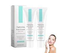 CrèMe Affinante Pour Les Pores Et Hydratante Visage - CrèMe Matifiante Pour Peaux Grasses, CrèMe RafraîChissante Et Hydratante, Traitement Des Pores DilatéS, Base De Maquillage (2 PCS)