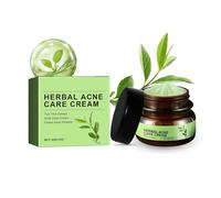 Crème anti-acné à base de plantes et d'arbre à thé - 30 g. Contient de l'extrait d'arbre à thé, traite l'acné en douceur, purifie les pores, convient aux peaux grasses et équilibre l'hydratation