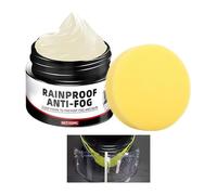 Crème anti-buée pour casque de moto - 50 g - Baume rapide et durable | Agent résistant à la pluie - pour une vision claire du casque, lunettes, lunettes de vue pour fenêtre de voiture