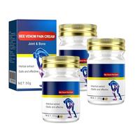 Crème anti-douleur au venin d'abeille, crème de soin des articulations, offrant une expérience de soin confortable, pommade de confort musculaire à base de plantes pour un confort durable (3pcs)
