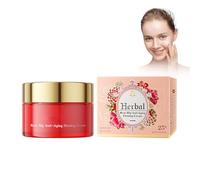 Crème anti-rides, 30 g, crème de jour rose pour femme, crème pour le visage avec effet relaxant, soin de la peau anti-âge avec effet raffermissant, lisse les rides et les contours du visage