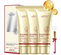 CrèMe Anti-Rides Au CollagèNe Doré,Hydratant Pour Le Visage Au CollagèNe Doré,CrèMe Raffermissante Hydratantes Pour Le Visage En Profondeur (3 pièces, tu as une taille)