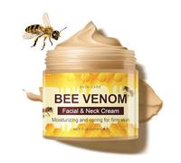 Crème anti-rides au venin d'abeille pour le visage et le cou - Crème hydratante raffermissante pour la peau - Réduit les ridules - Répare les peaux abîmées - Grand paquet de 150 g