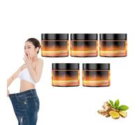 Crème anti-transpiration thermoactive pour le ventre et les cuisses - Gel anti-transpiration pour les entraînements - Crème raffermissante pour le ventre après la perte de poids, 100g (5 boîtes)