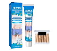 Crème Antibactérienne Privée,Crème Anti-Démangeaisons pour Homme,Anti-démangeaisons Homme Soins Privés,Crème De Traitement des Démangeaisons,Crème Apaisante et Réparatrice Livré avec 30 Coton Tiges