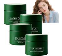 Crème apaisante à l’huile d’arbre à thé, hydratant naturel pour peaux sèches et irritées, lotion à l’aloe vera et lavande, soin doux contre rougeurs, peaux sensibles et usage quotidien (4pcs)
